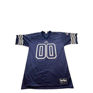 Authentic Hard Rock Cafe Nashville Tennessee Jersey Mens Medium Blue Football